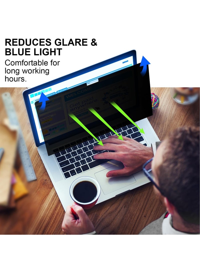 Privacy Screen for Macbook Air 13.6/13 Inch (2022-2025, M2, M3, M4), Matte Anti Glare Blue Light Protector Private Security Filter for 13.6 inch Mac Laptop Computer - Image 5